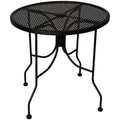 36x22 Round Top Outdoor Table with Umbrella Hole Q367