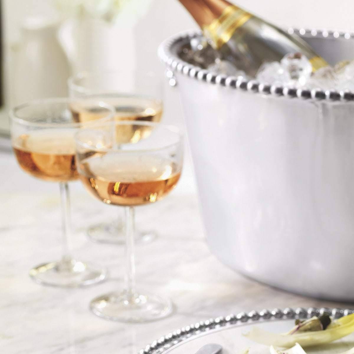 Pearled Medium Ice Bucket F891