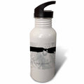 Silver 21 oz Sports Water Bottle Q684