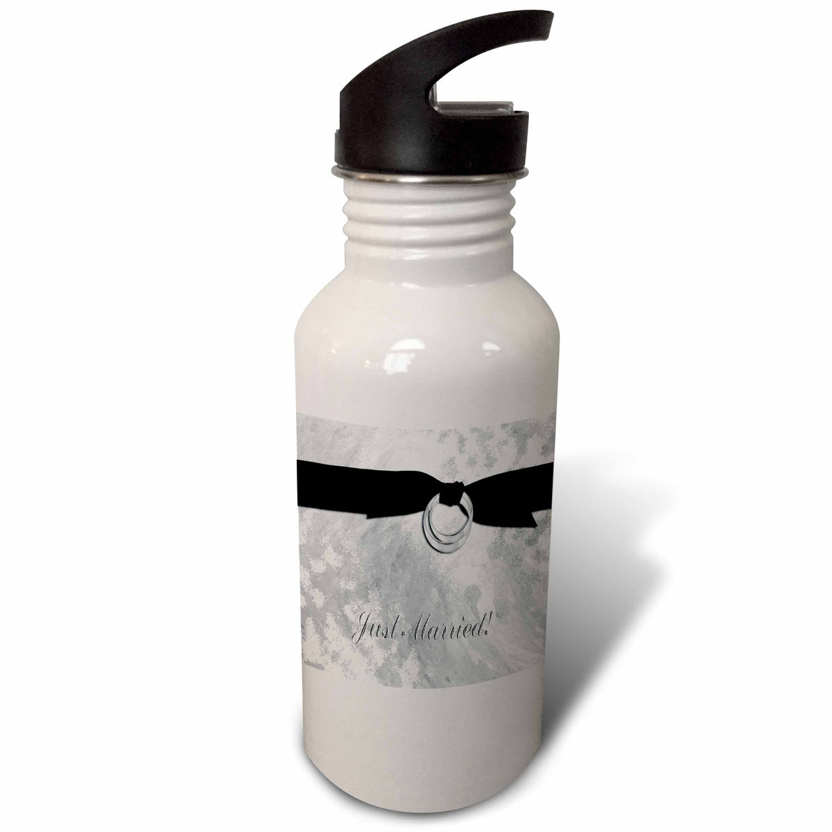 Silver 21 oz Sports Water Bottle Q684