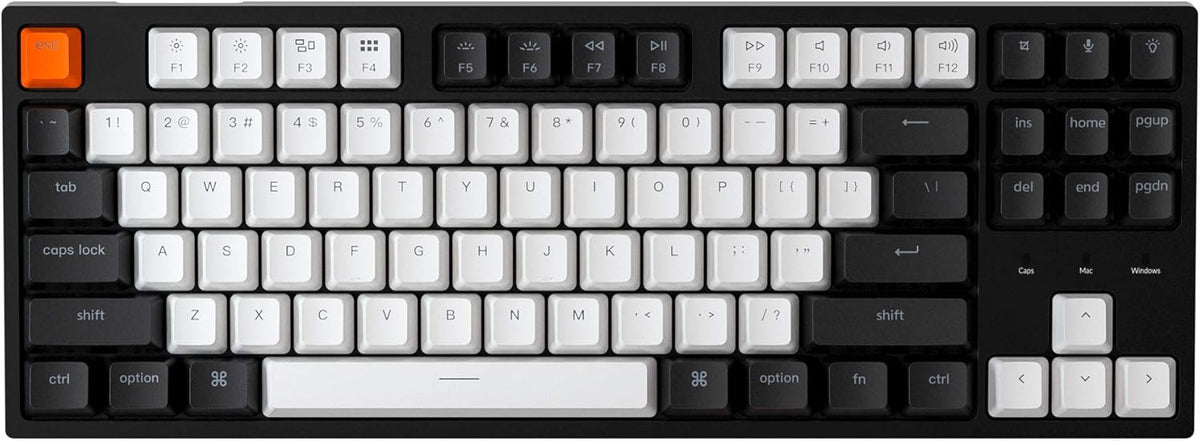 Wired Mechanical Keyboard with Gateron G Pro Brown Switch, Tenkeyless 87 Keys W52129