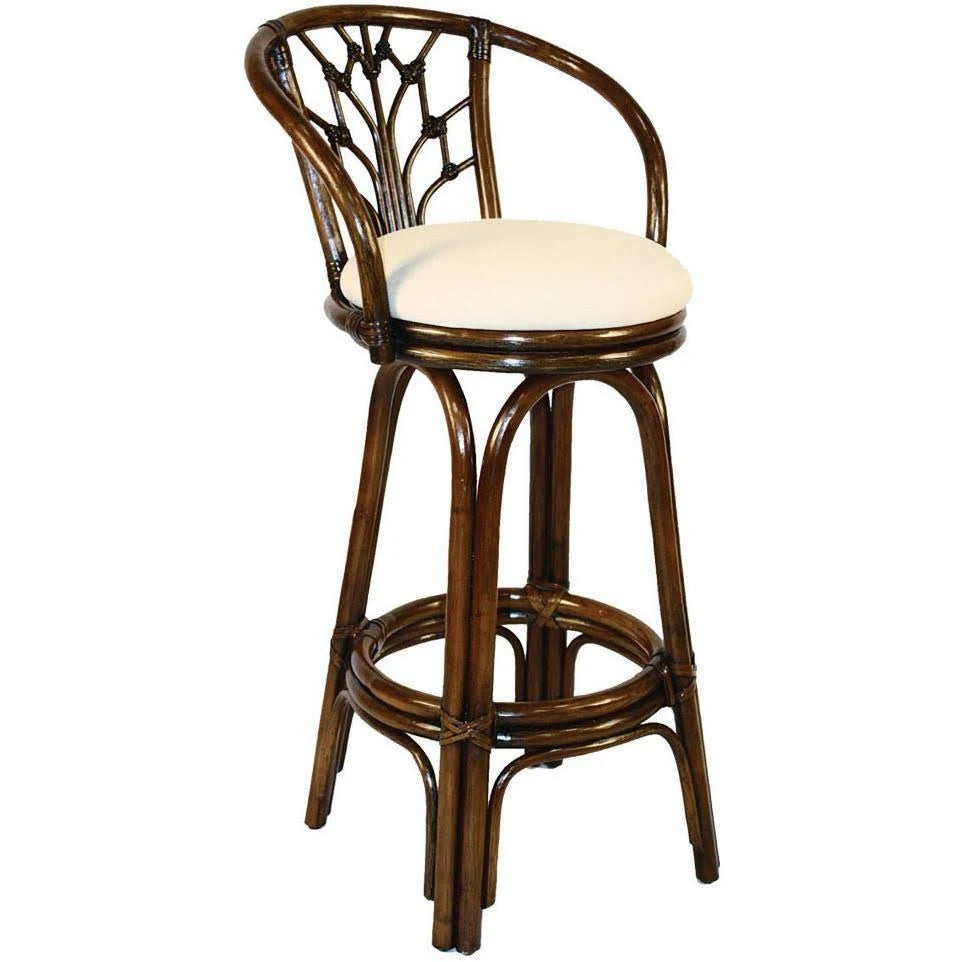 Swivel Rattan Counterstool in Antique Finish K14256