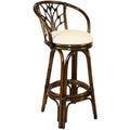 Swivel Rattan Counterstool in Antique Finish K14256