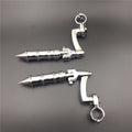 Chrome Peg Mounting Kit with Foot Peg for 1 inch 25mm Front Engine Guard Frame Tube H75865