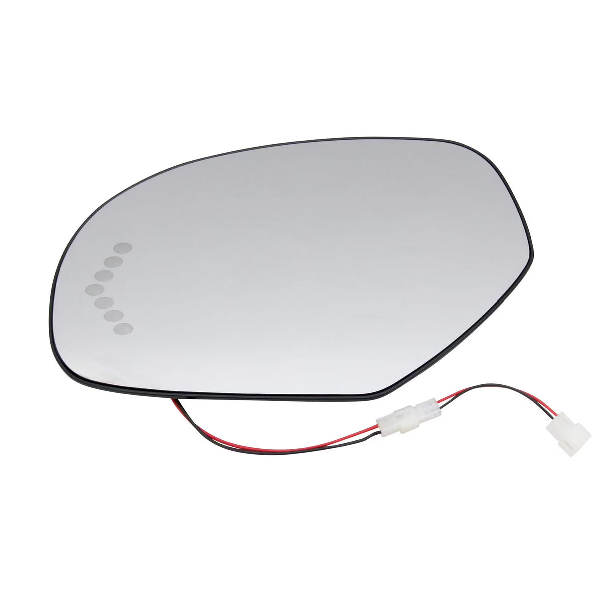 Driver Side Door Mirror Glass Replacement with Plastic Backing Defrost Signal K676771