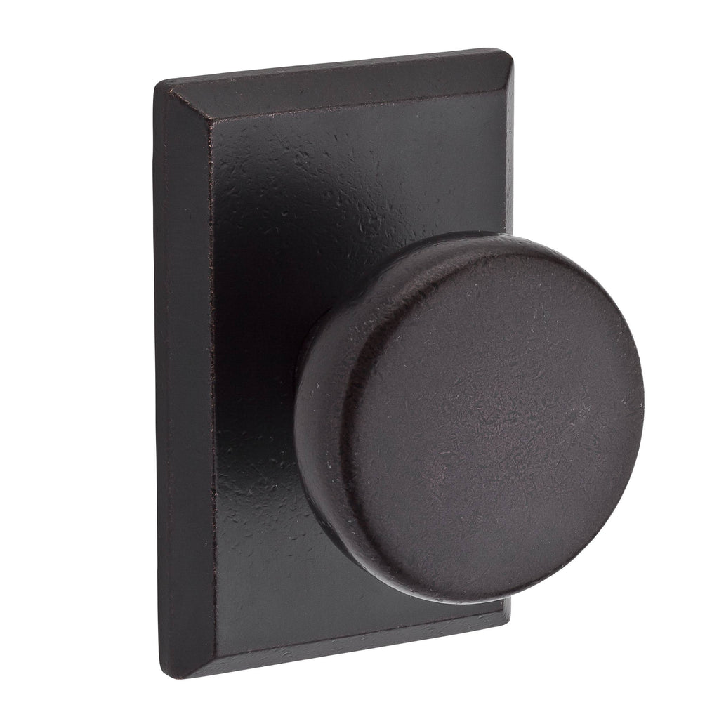 Rustic Square Rose Passage Dark Bronze 2 to 2-1/2x22 Doors Z9323