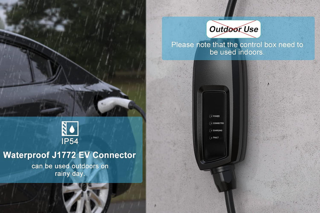 Portable Level 1 EV Charger (110V, 16A, 25ft) J36767