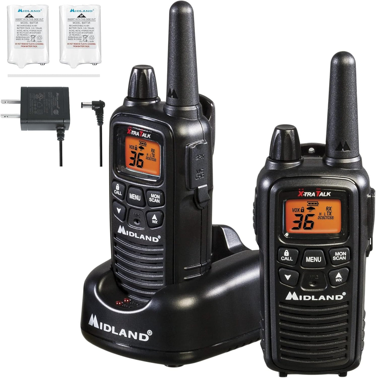 36 Channel FRS Two-Way Radio Walkie Talkie (Yellow/Black) D6175