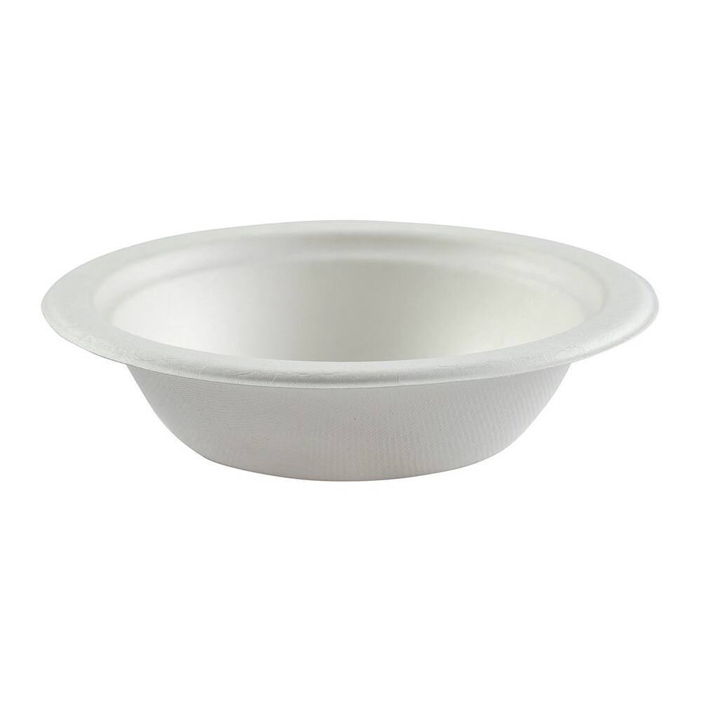 12 oz White Compostable Round Bowl W332278