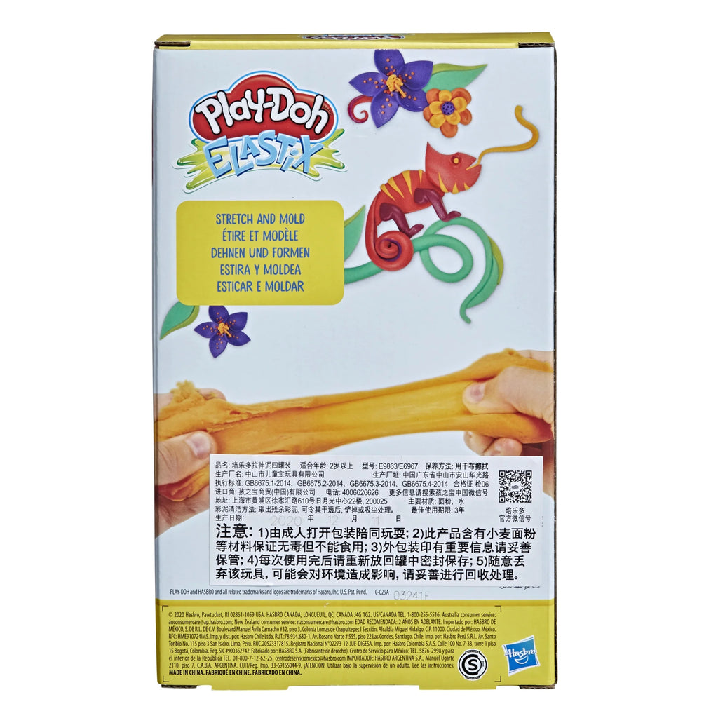 Play-Doh Elastix 4 Cans of Dough T989805