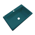 Teal Blue Acrylic Single Bowl Kitchen Sink B578935