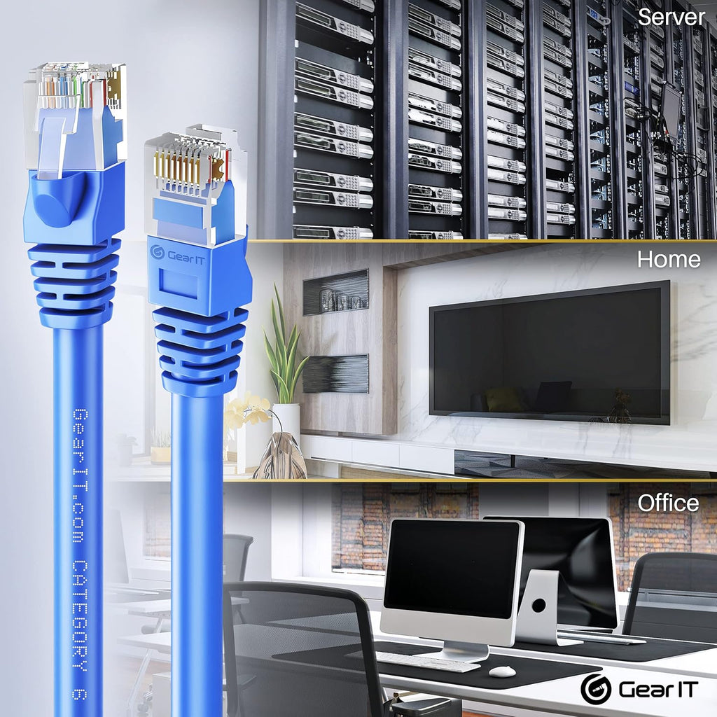 Cat 6 Ethernet Cable 5 ft (24-Pack) Blue K5078