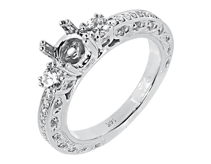 Semi Mount Engagement Ring (0.81 ct) N331189