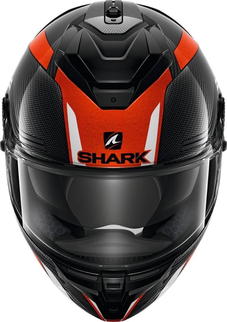 Shark Spartan GT Carbon Tracker Helmet, black-white-orange, Size Xs Y62241