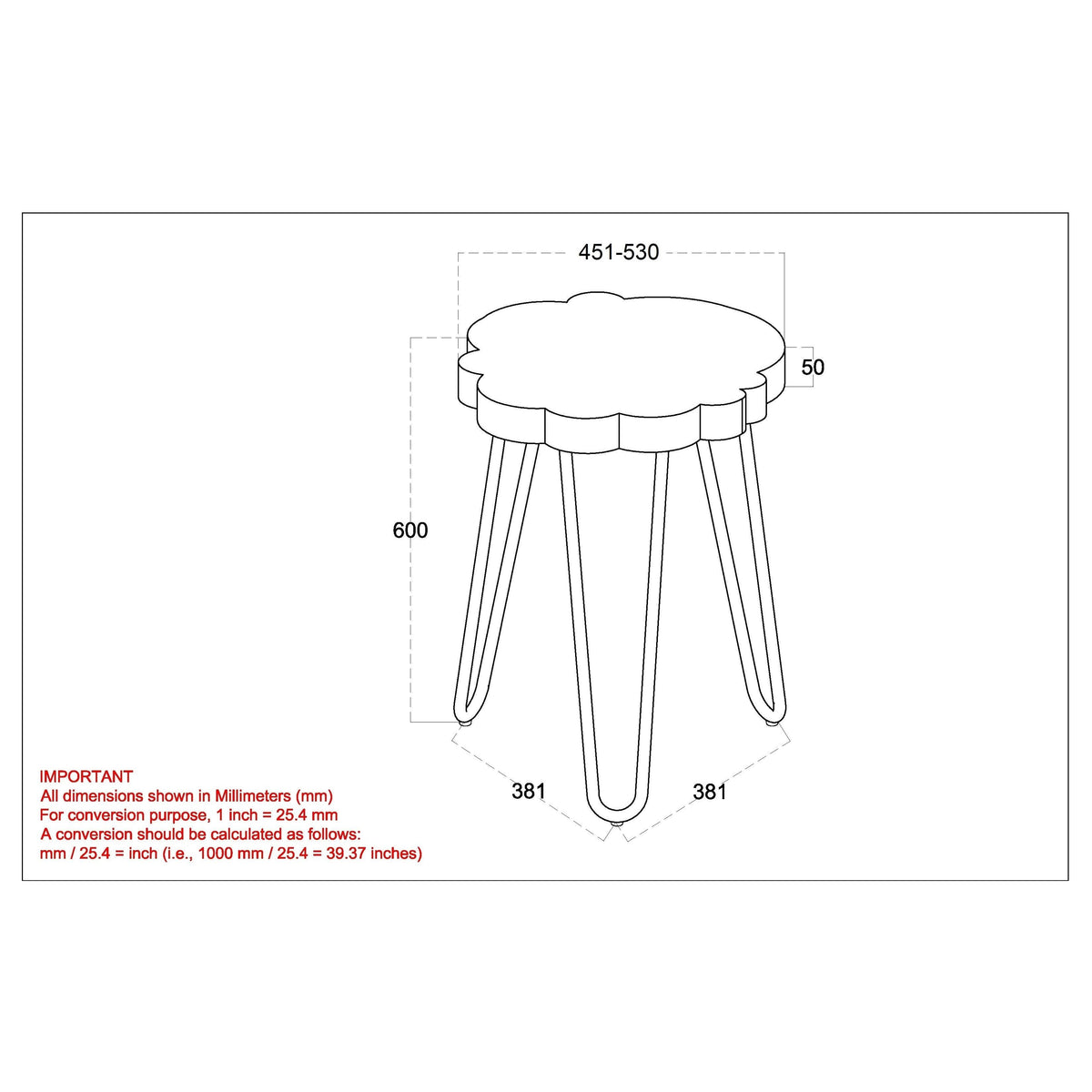 Natural Accent Table D1392