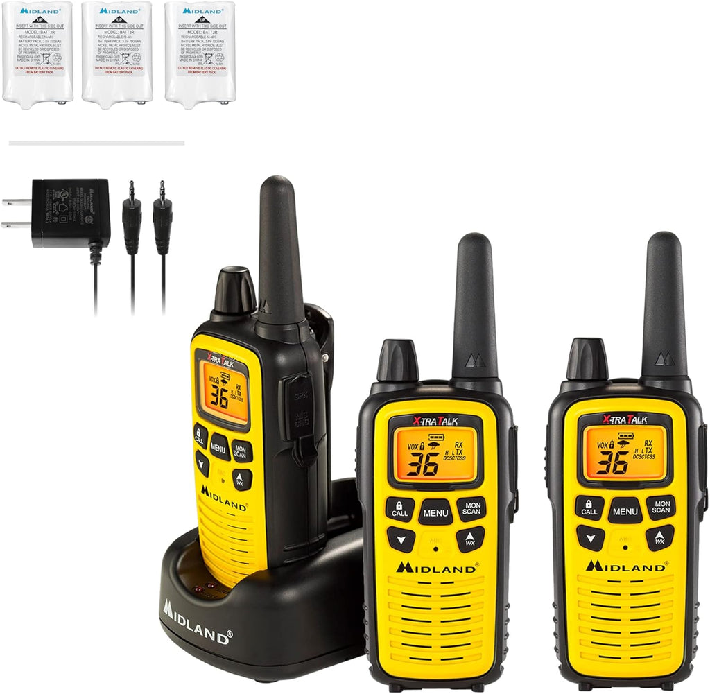 36 Channel FRS Two-Way Radio Walkie Talkie (Yellow/Black) D6175