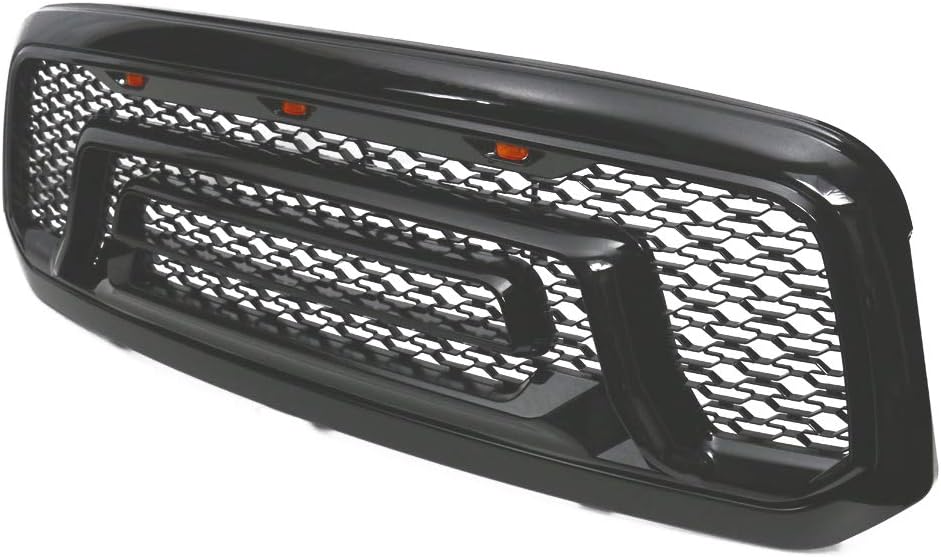 Matte Black Hood Mesh Grill N2459