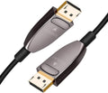DP Fiber Optic Cable 20ft, Displayport 1.4, 8K@60Hz 4K@120Hz, Gold Plated, Black H987