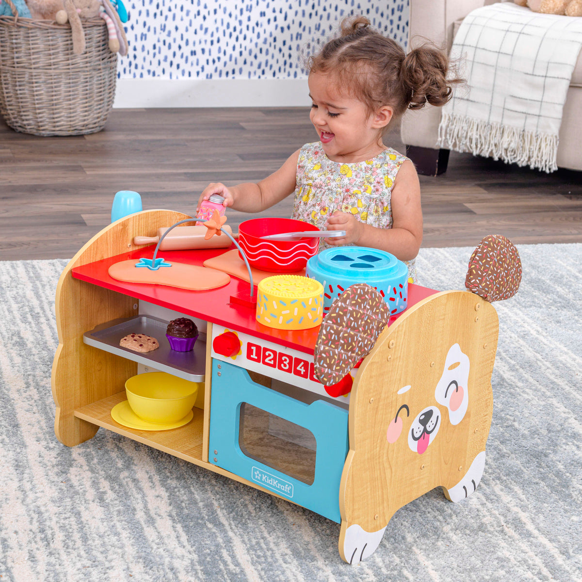 Wooden Toddler Activity Center with 20 Accessories C630444
