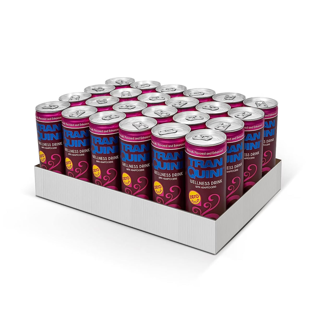 Hibiscus Sparkling Water Stress Relief Beverage (24 Pack of 8.5 Oz) W2618