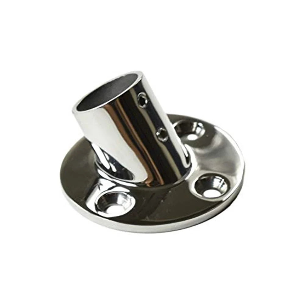 Heavy Duty 316 Marine Grade Stainless Steel Boat Hand Railing Fitting 1'' Round Base 60 Degree Tube Base N1682