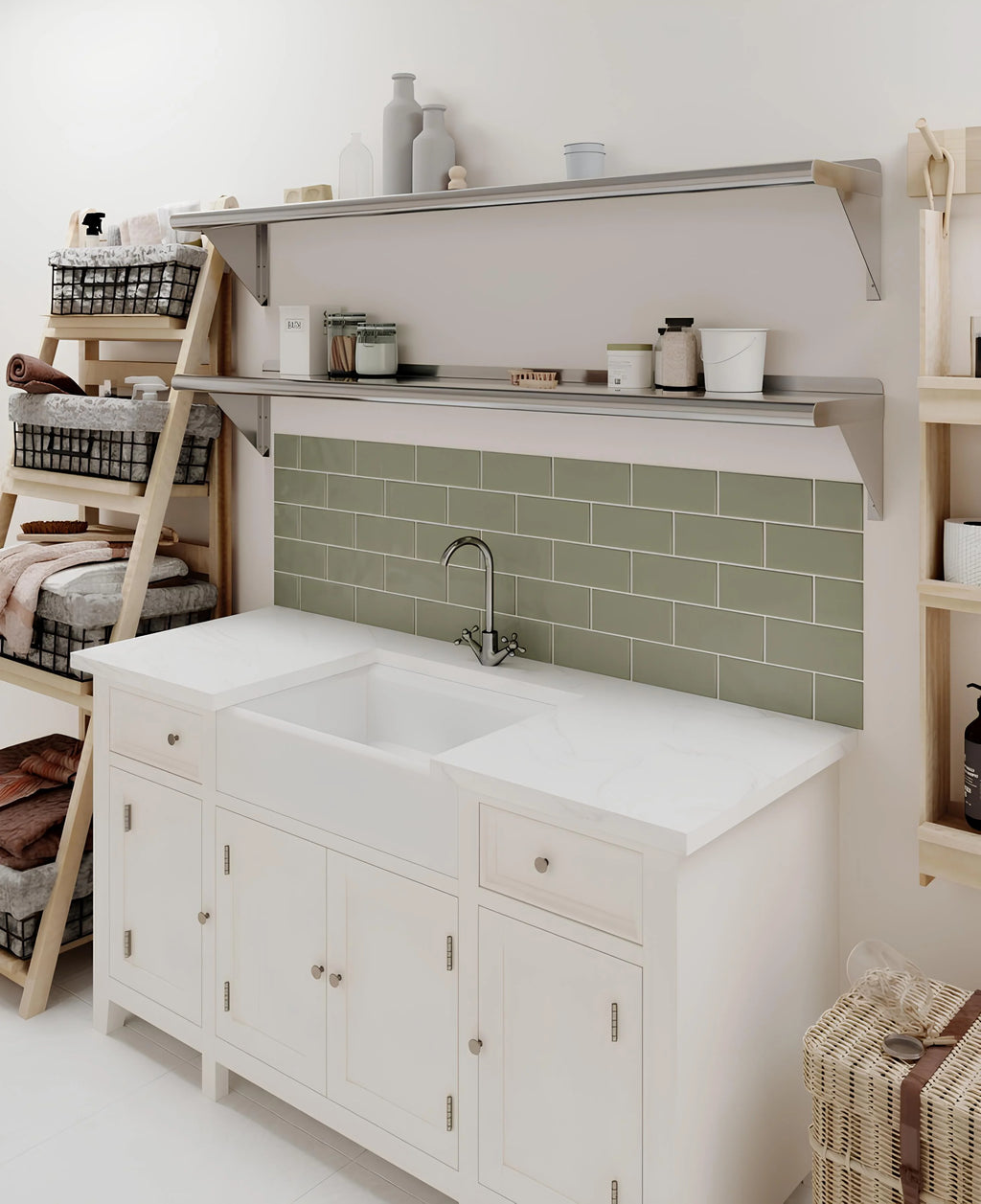 Stainless Steel Wall Shelf S8174