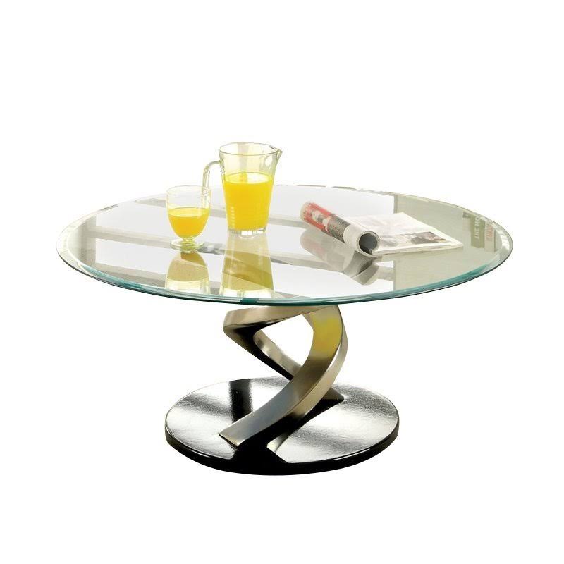 Oval Glass Top Coffee Table I892