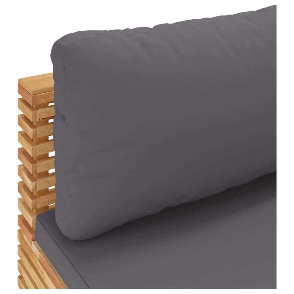 Dark Gray Teak Patio Sofa L84042