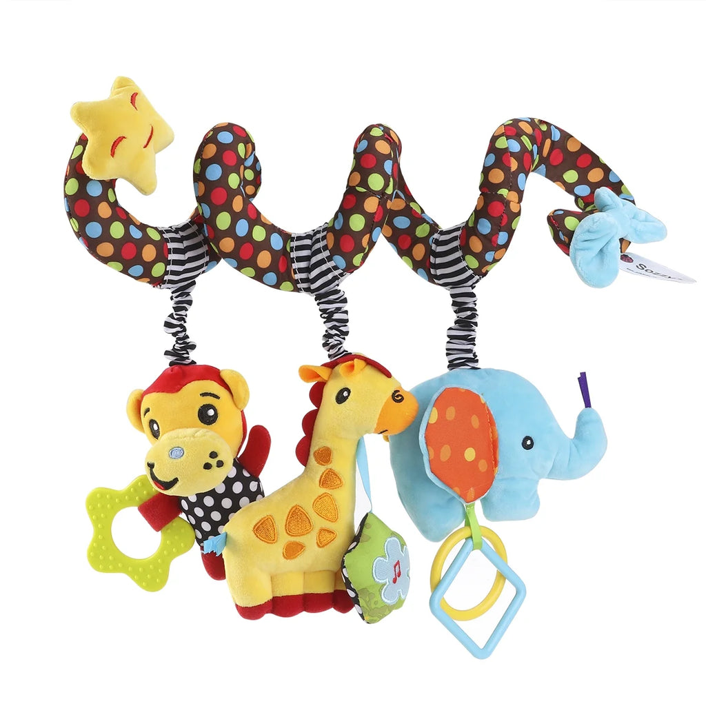 Infant Baby Activity Spiral Bed & Stroller Toy Plush Toy W137227