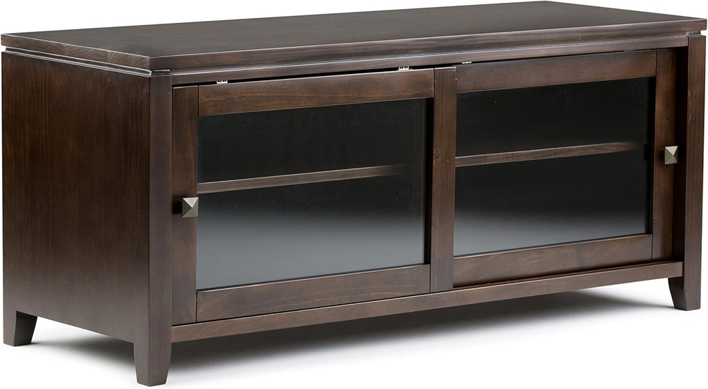 48 inch Solid Wood TV Media Stand in Farmhouse Grey X195515