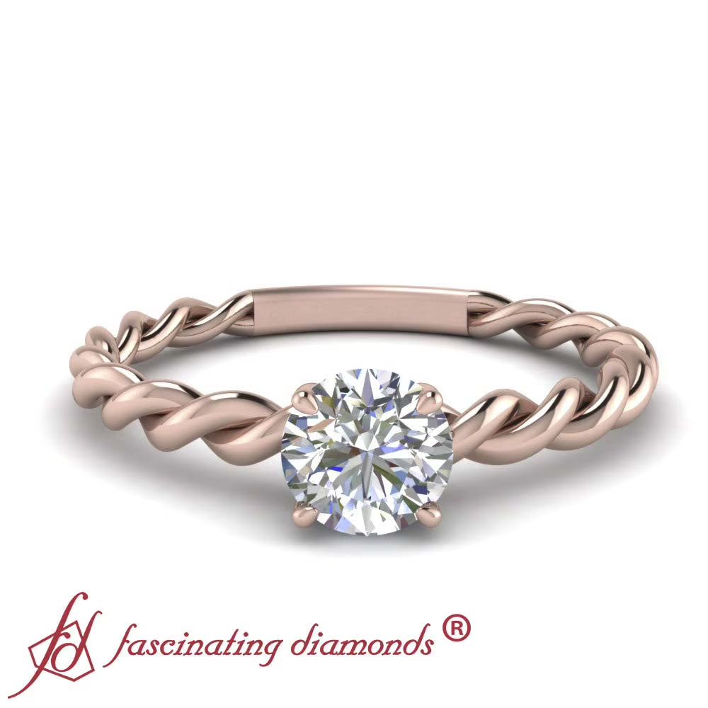 14K Diamond Solitaire Engagement Ring M3125