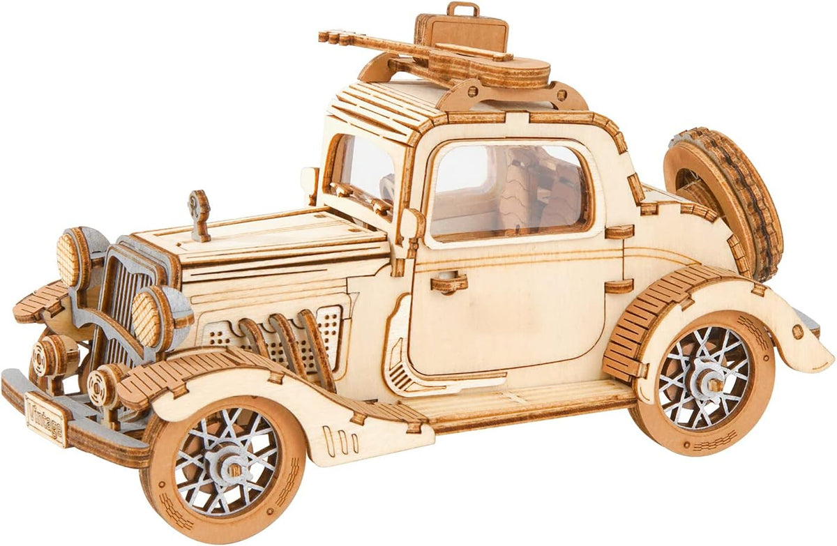 Vintage Car 3D Wooden Puzzle Model Kit I700345