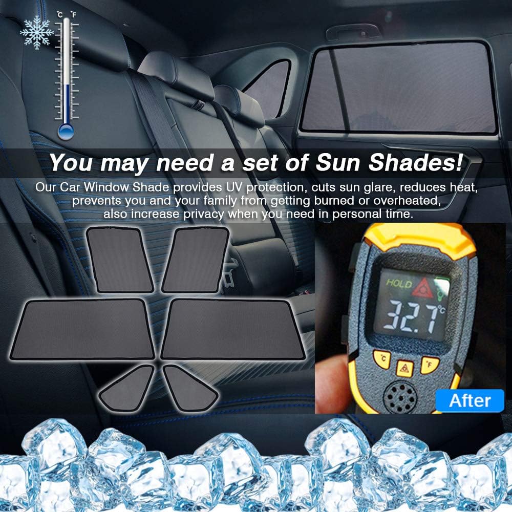 Window Shade Sunshades 6PCS Pack of 2 A881521