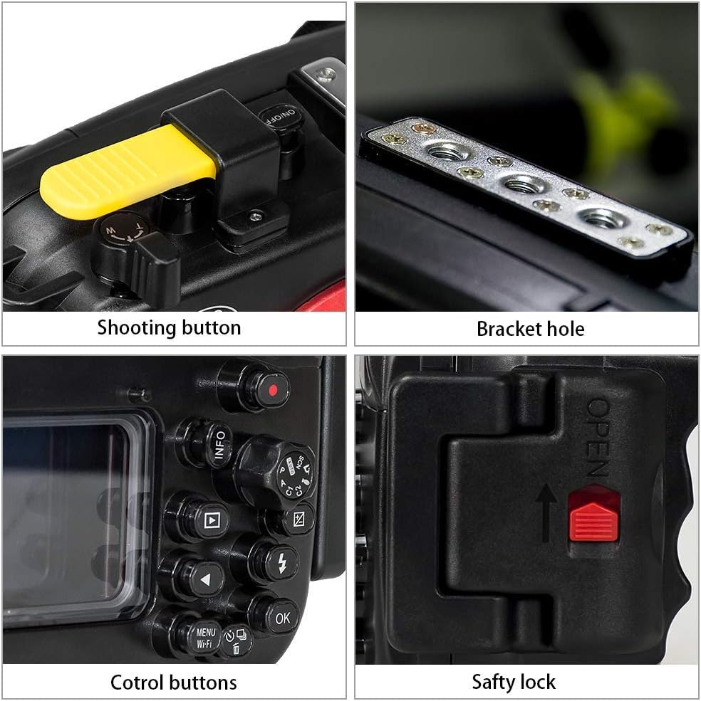 Waterproof housing case for Olympus TG-5 Cameras B4824
