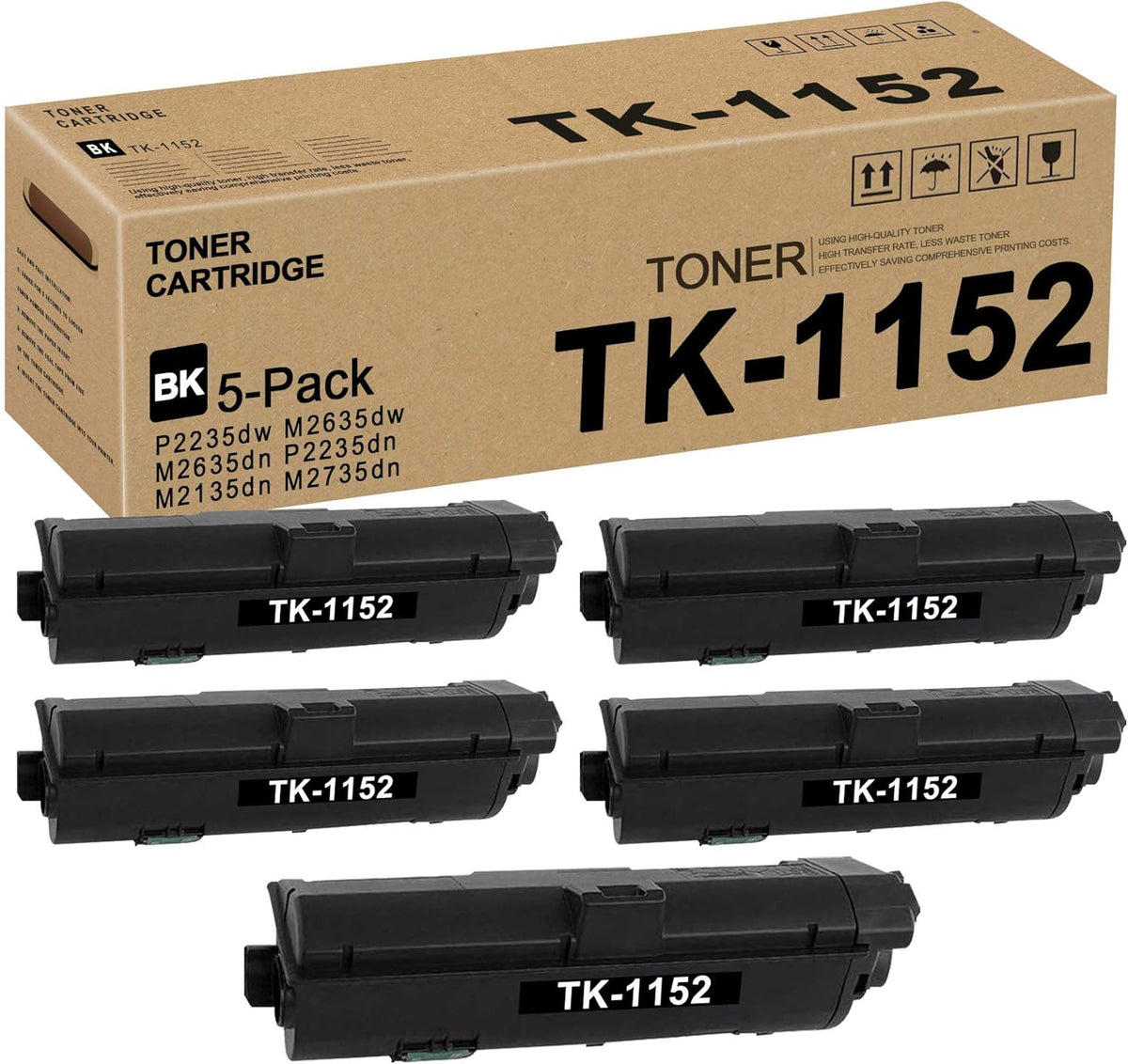 Black Toner Cartridge 5 Pack J85847