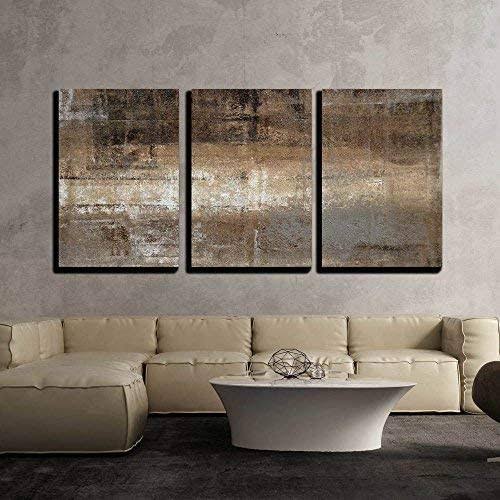 Grey and Brown Painting Wall Decor X3 Panels A493