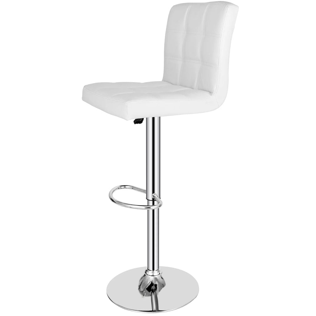 Set of Two Height Adjustable Armless Swivel Bar Stools X7581