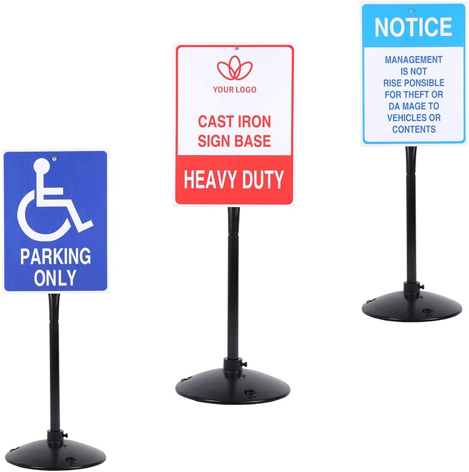 Cast Iron Sign Post and Base Kit with 48 Post and Bolts & Nuts D93120