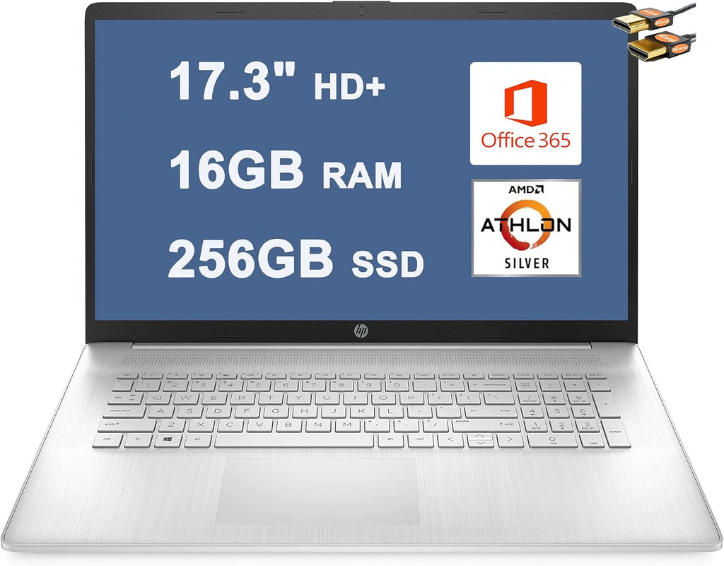 17.3" HD+ Display AMD Athlon Silver 3050U 4GB RAM 256GB SSD Laptop A243