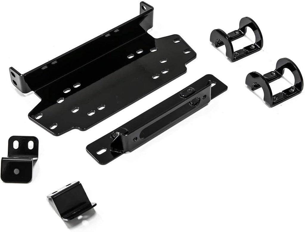 3500 lb Black Ops Winch with Heavy Duty Winch Mounting Plate Complete Kit J207