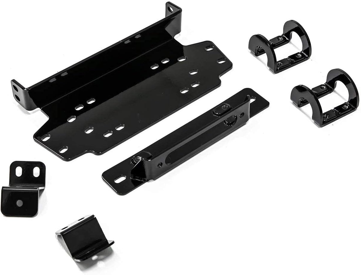3500 lb Black Ops Winch with Heavy Duty Winch Mounting Plate Complete Kit J207