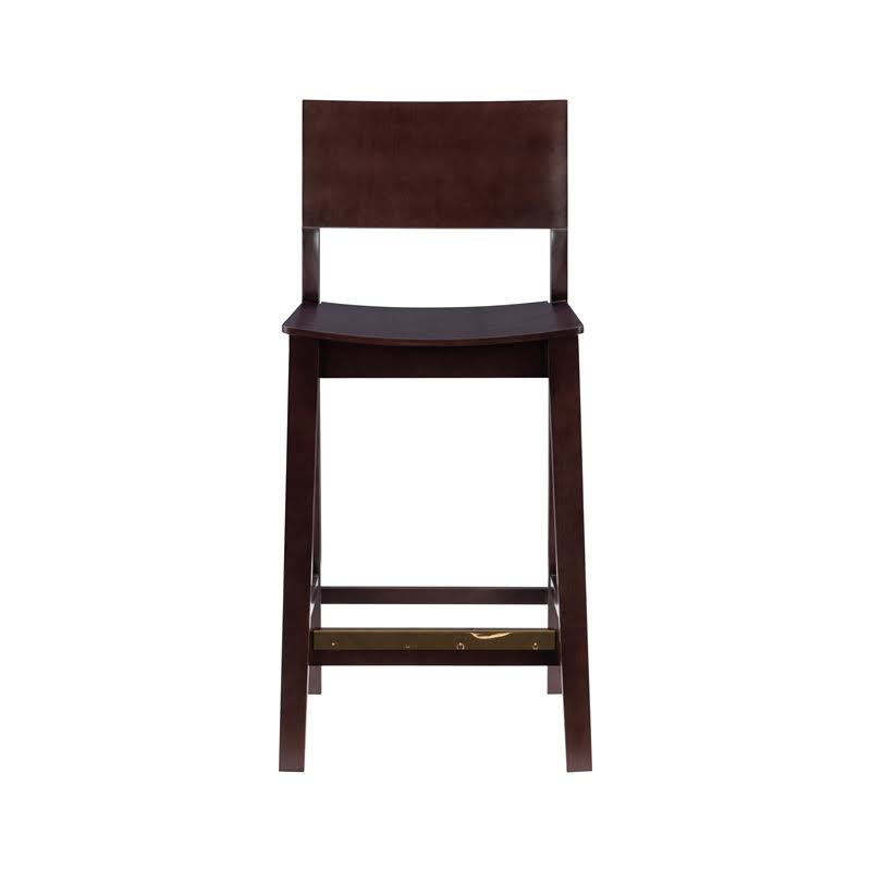Set of Two Brown Counter Stools E8941