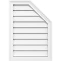 Half Octagon Top Right Surface Mount PVC Gable Vent Z247