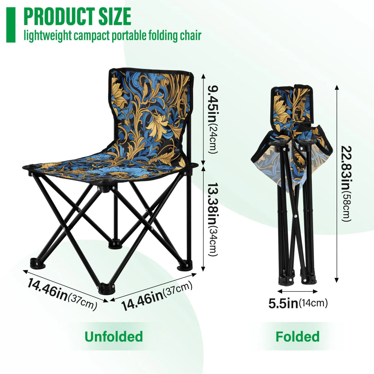 Portable Camping Chair with Carry Bag H63737