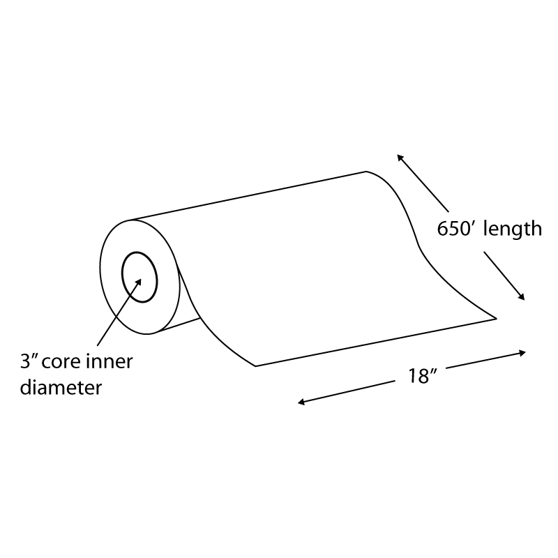18x22 x 650 Engineering Bond Wide Format Roll (Carton of 4 Rolls) K775344
