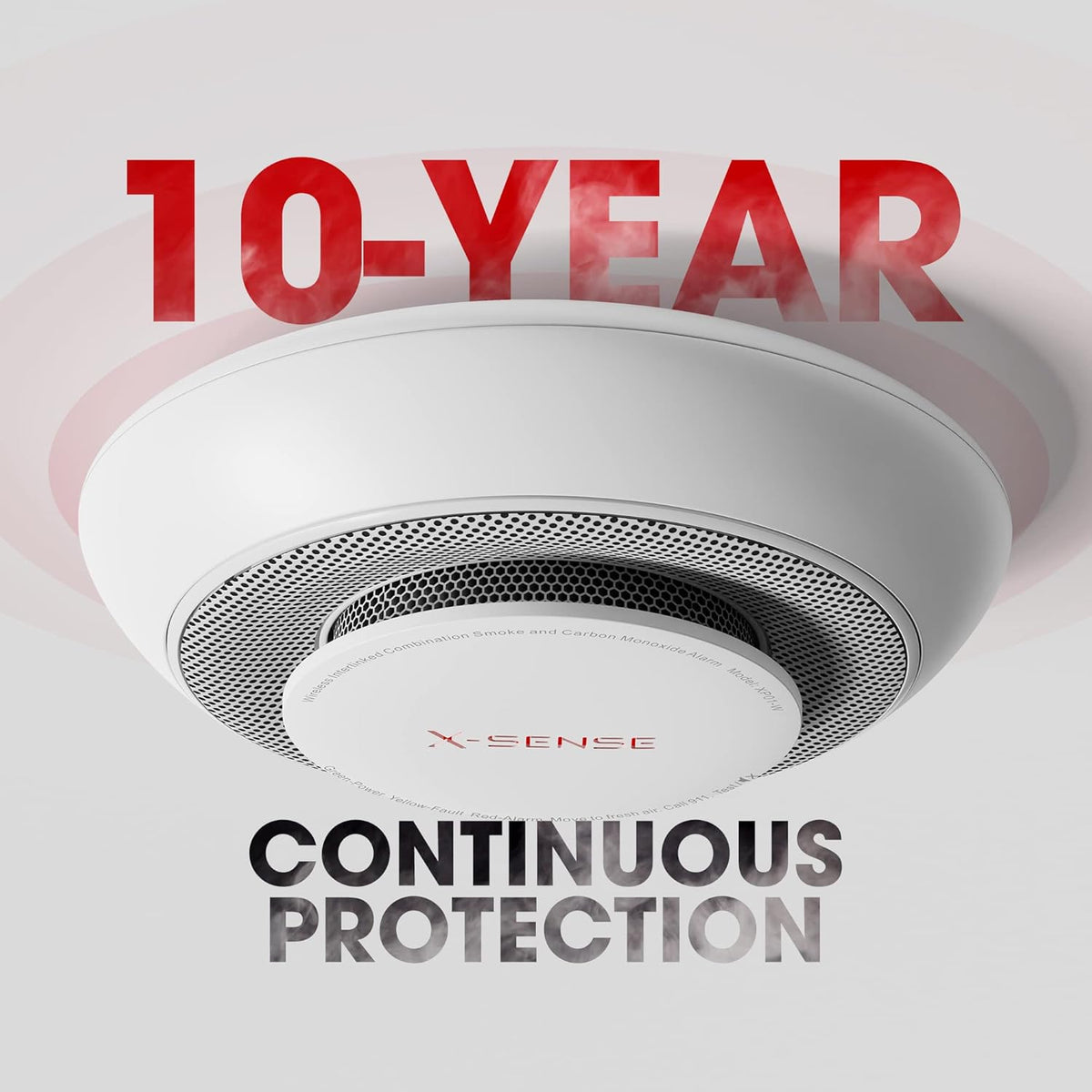 Wireless Interconnected Smoke and Carbon Monoxide Detector Alarm S768