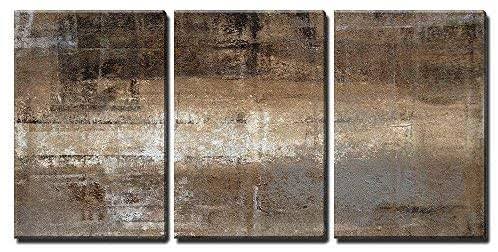 Grey and Brown Painting Wall Decor X3 Panels A493