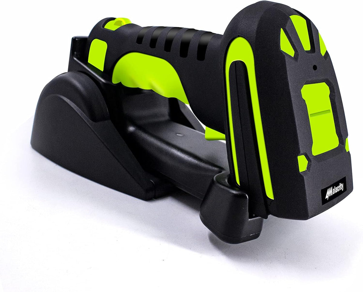 Industrial Barcode Scanner, Wireless Charging Cradle, Bluetooth & 433Mhz Wireless 2in1 Barcode Reader, Pack of 2 I846