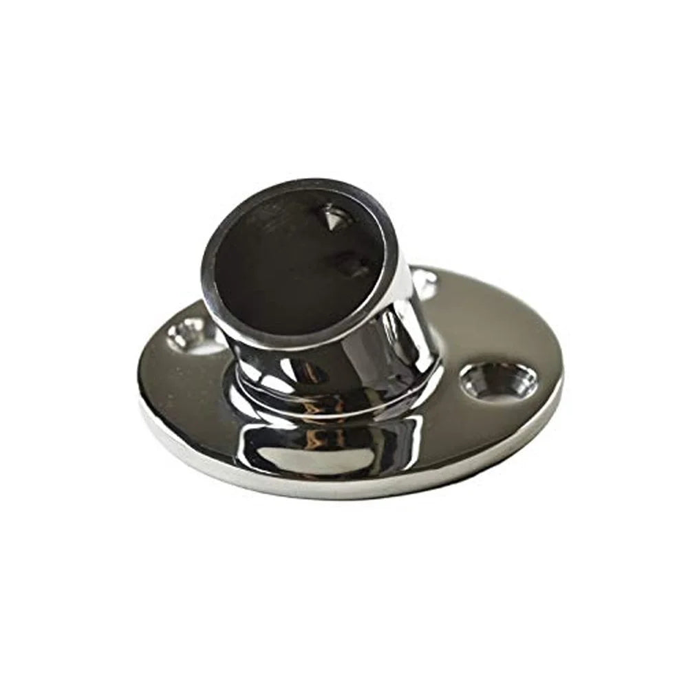 Heavy Duty 316 Marine Grade Stainless Steel Boat Hand Railing Fitting 1'' Round Base 60 Degree Tube Base N1682