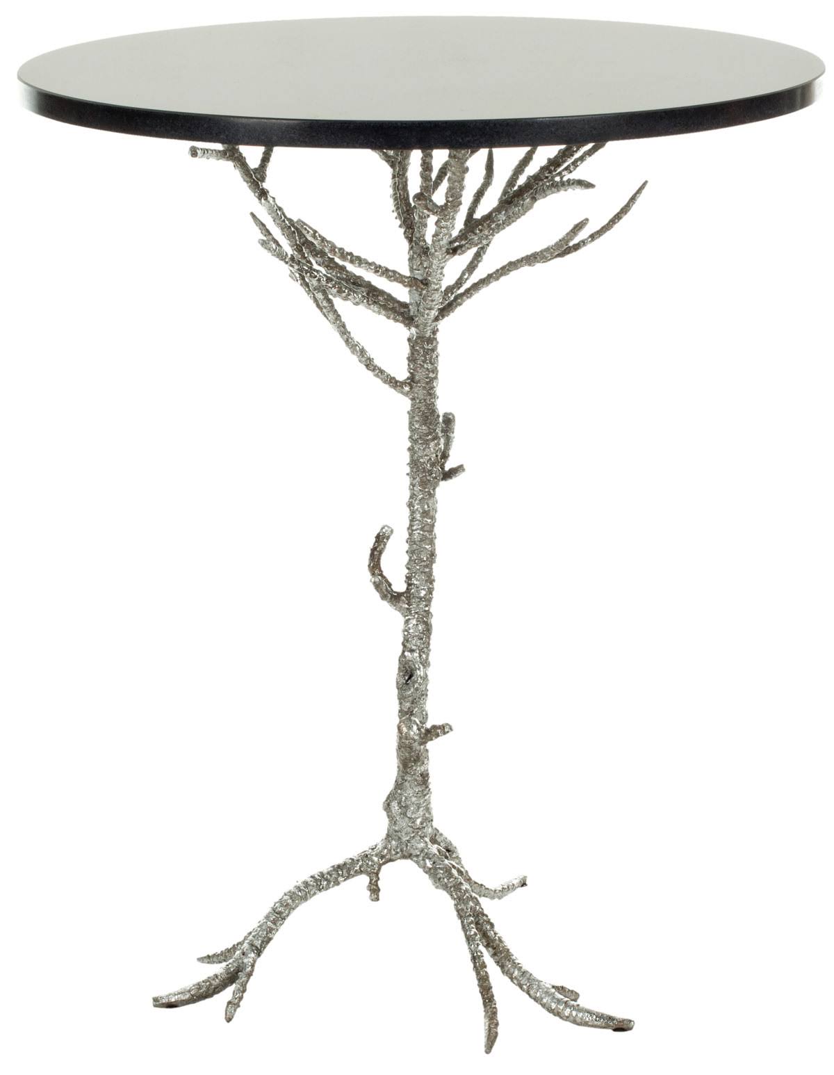 Silver / Black Accent Table X819